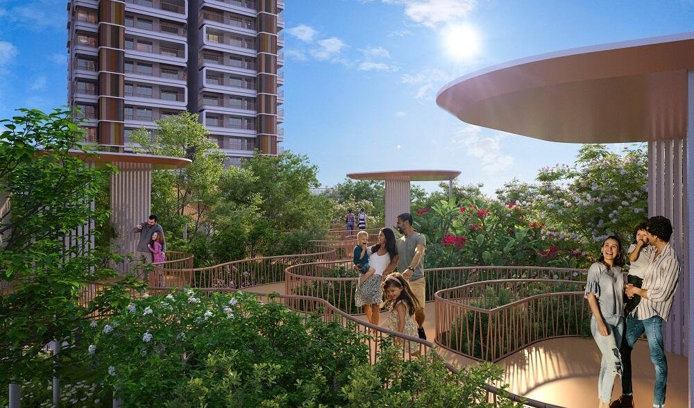 Landscaped walkway